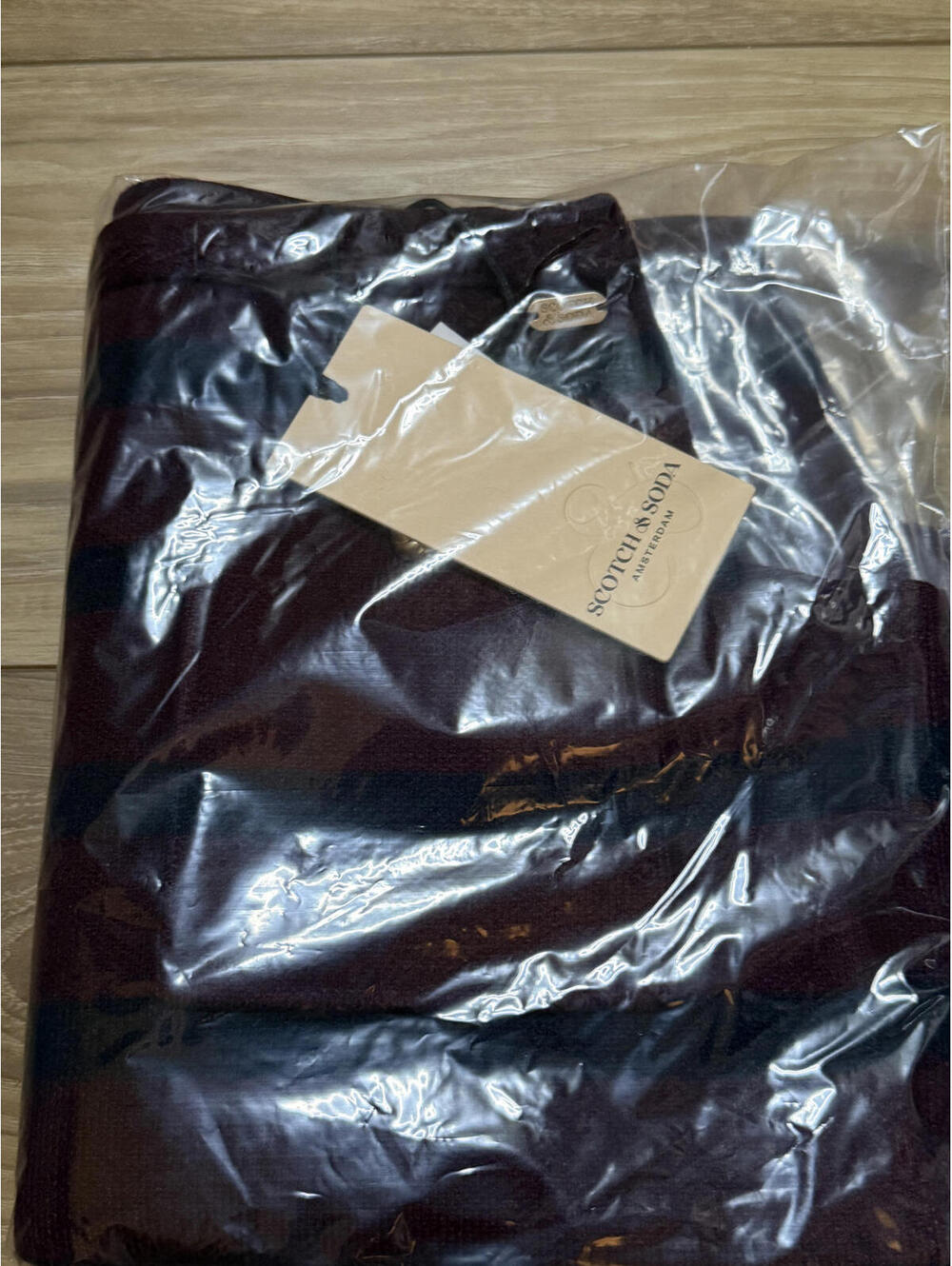 NWT! Scotch & Soda Stripe Knit Skirt in WineCasting/Sky Cap Size Small - Picture 4 of 5